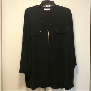 Gently loved, super soft Calvin Klein black blouse